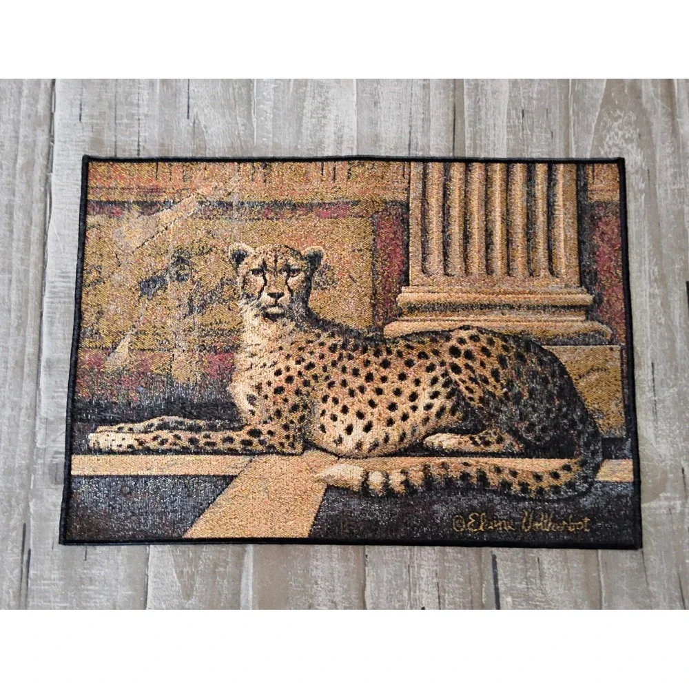 Elaine Vollherbst Cheetah Placemats Set of 4 Safari Nature Wildlife Decor